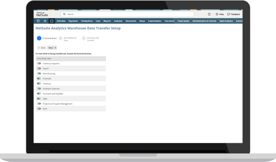 Built for NetSuite screenshot